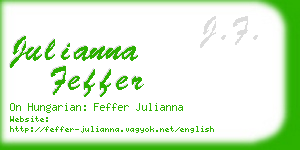 julianna feffer business card